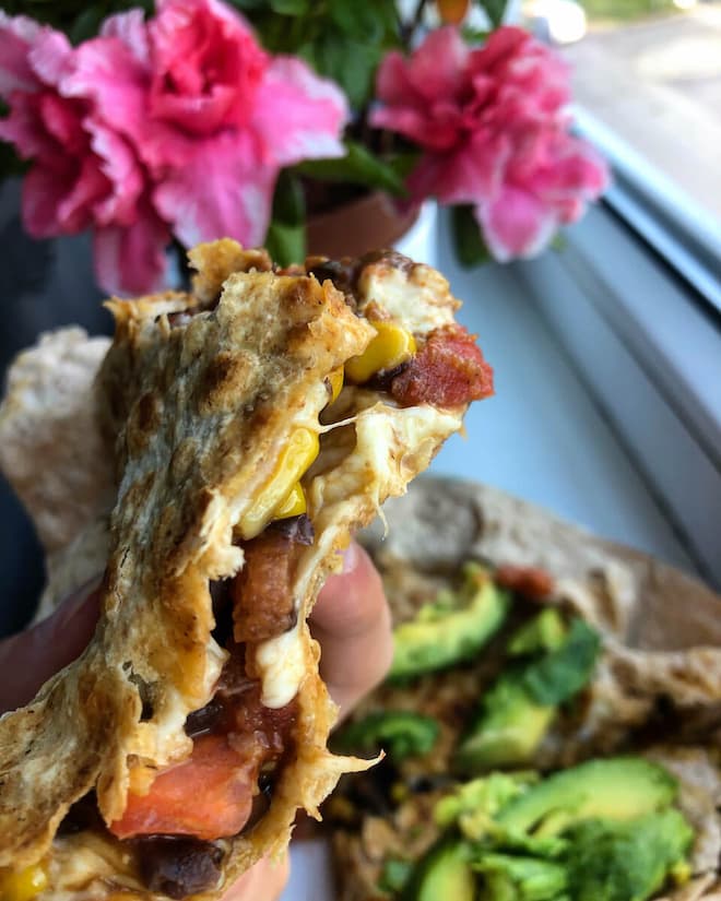 veggie quesadillas