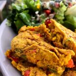 vegan chickpea omelette