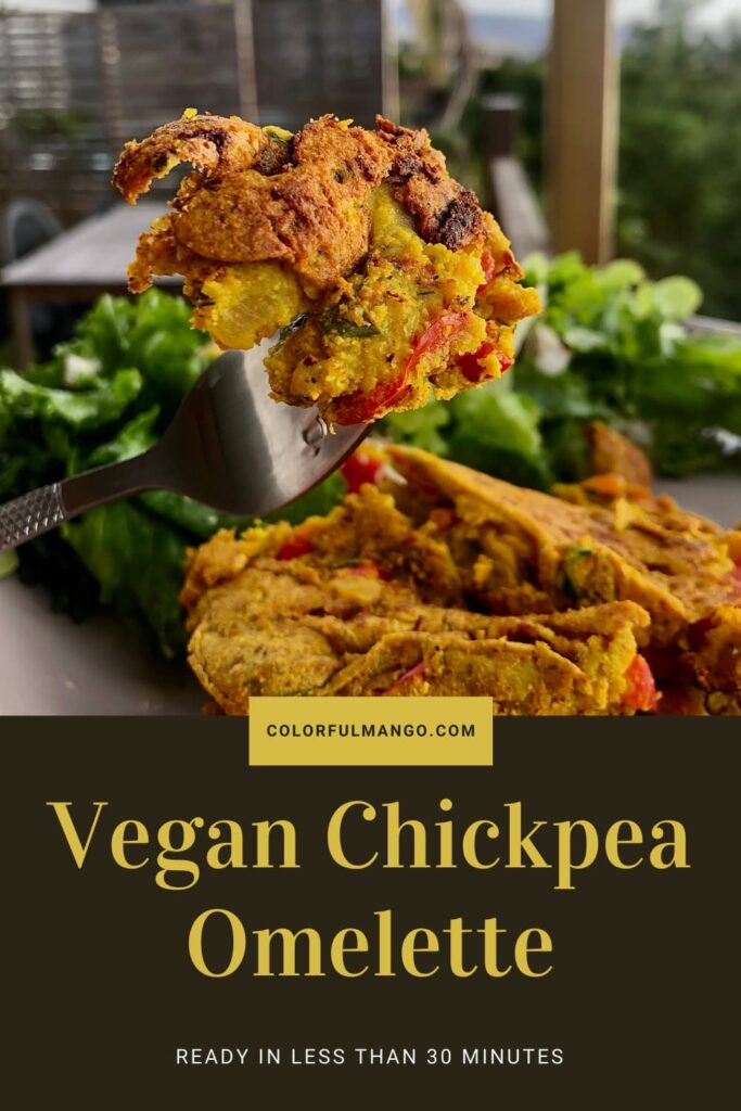vegan chickpea omelette recipe