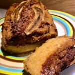 moist banana pumpkin bread with cinnamon swirl