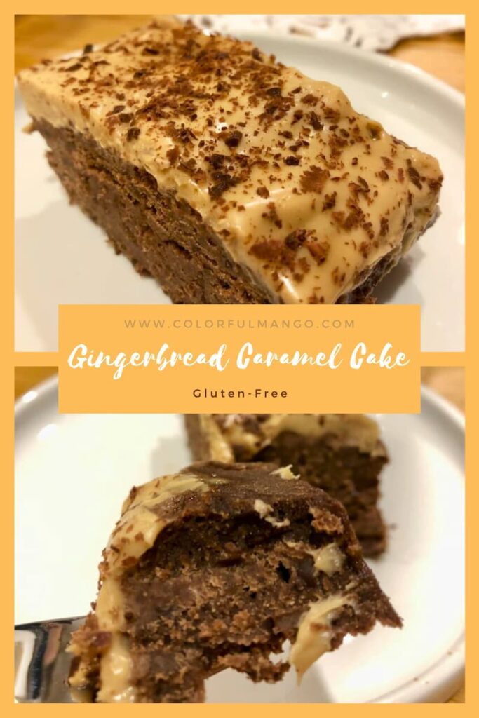 gingerbread cake with caramel cream