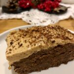 vegan gingerbread caramel cake