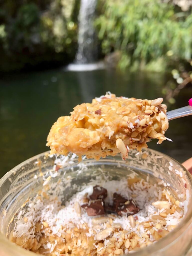 vegan cookie dough overnight oats