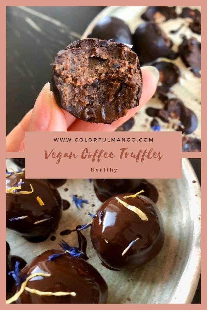 vegan coffee truffles