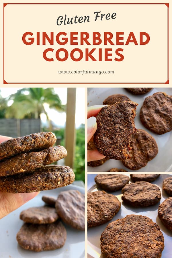 3 ingredient gluten free gingerbread cookies