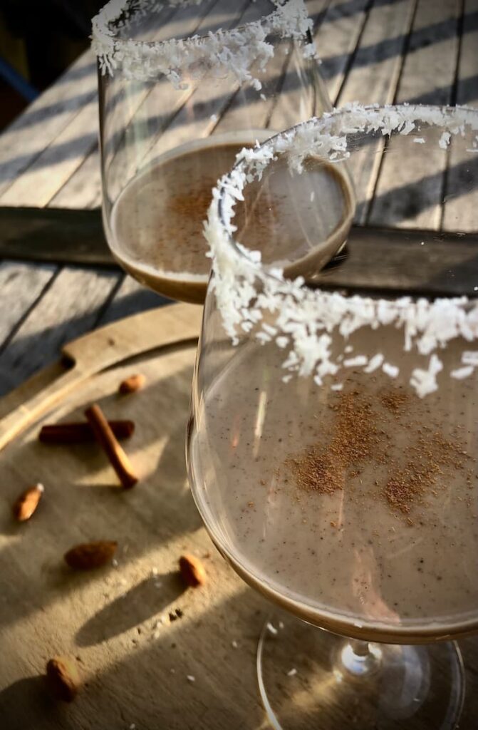 homemade vegan eggnog