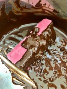 cheesecake bar in chocolate