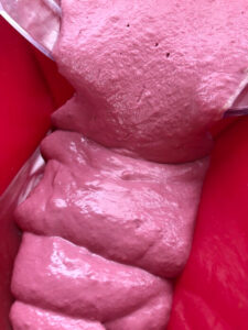 raspberry cheesecake mixture