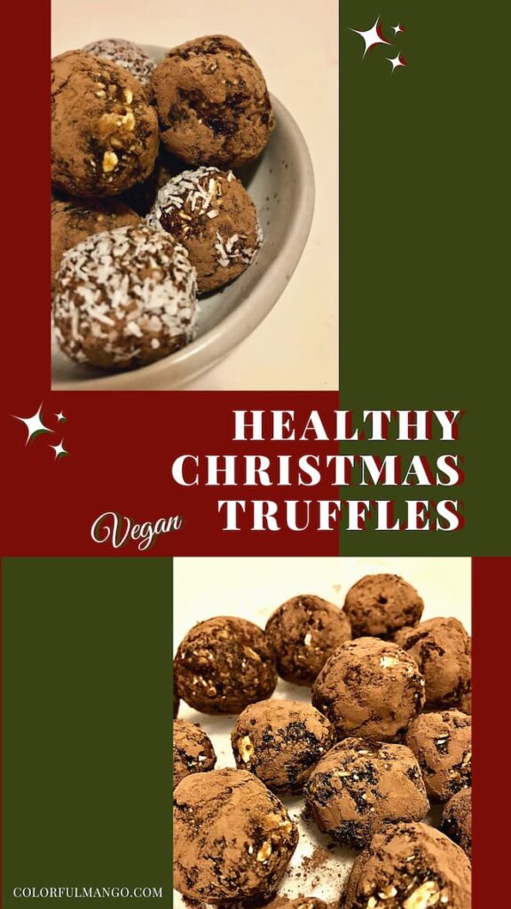 healthy Christmas truffles