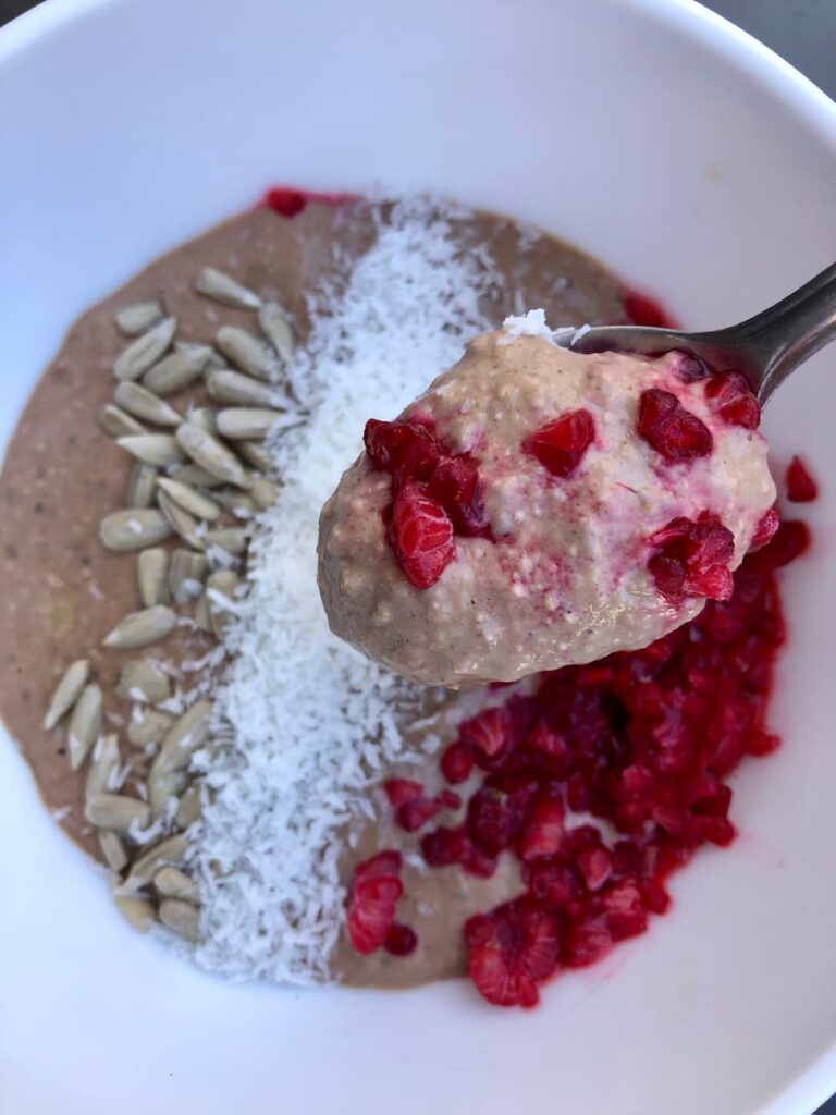 chocolate oat pudding