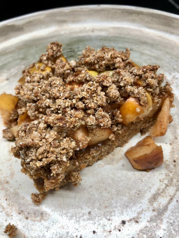 vegan rye crumble