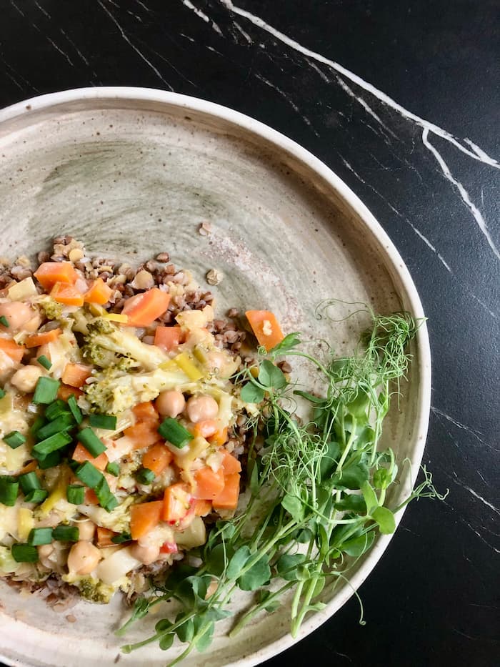 peanut butter sauce with coconut milk
