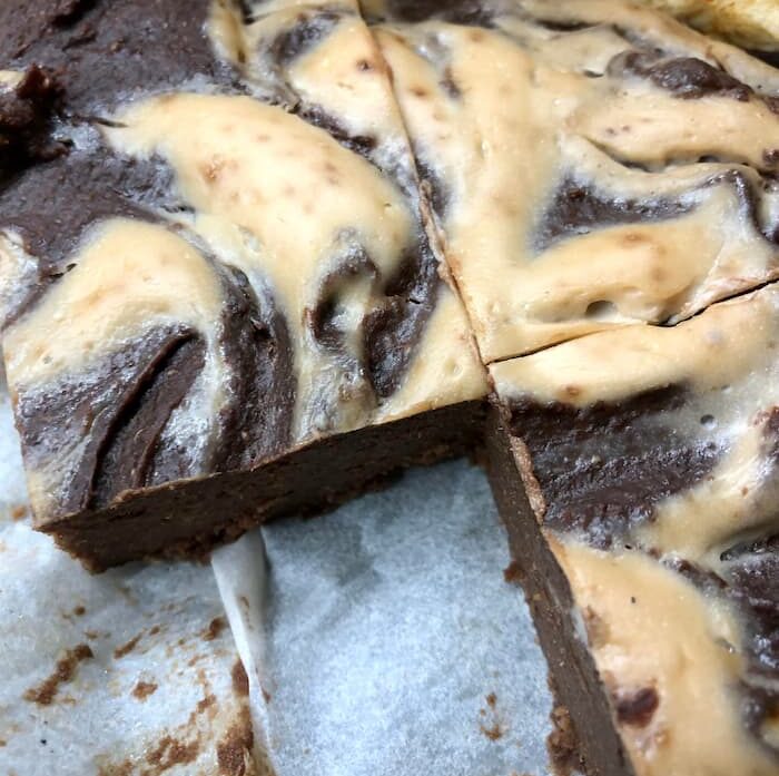 marble gingerbread brownie