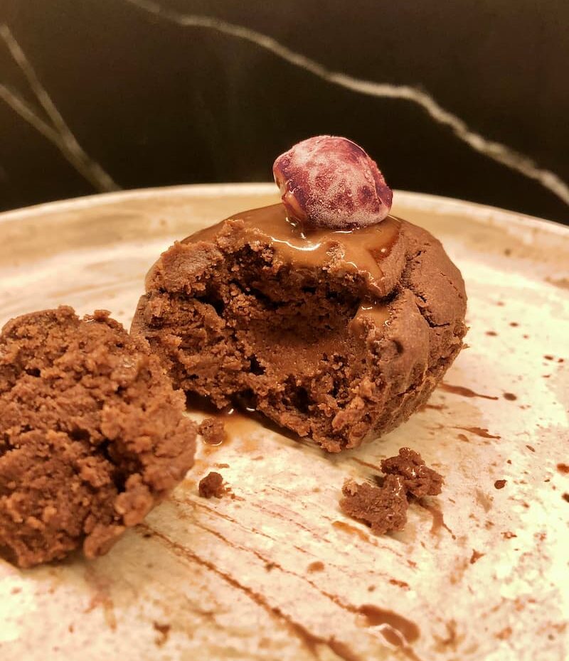moist vegan chocolate muffin