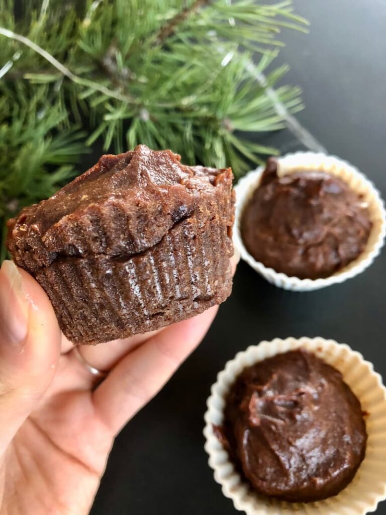 vegan date chocolate muffins