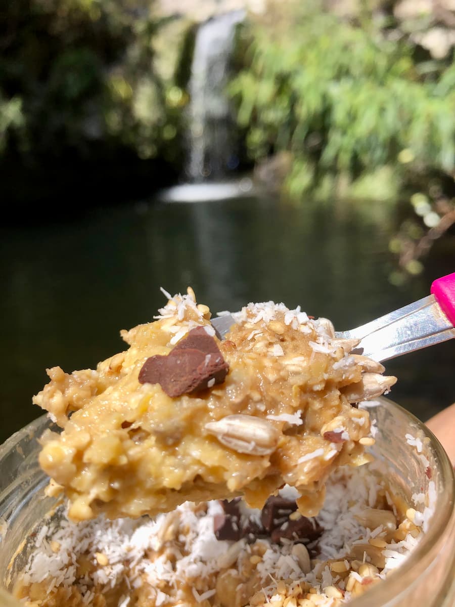 chocolate chip cookie dough overnight oats