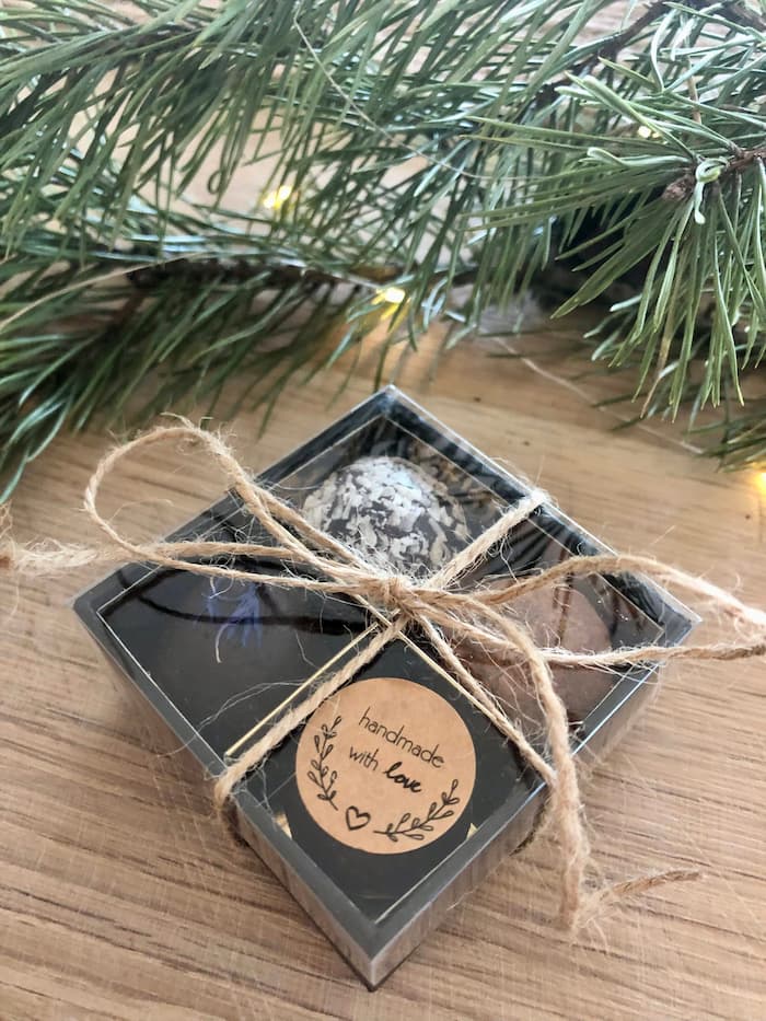 date truffles in a box