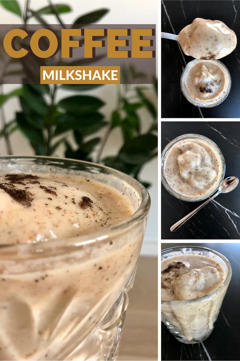 vegan banana coffee milkshake