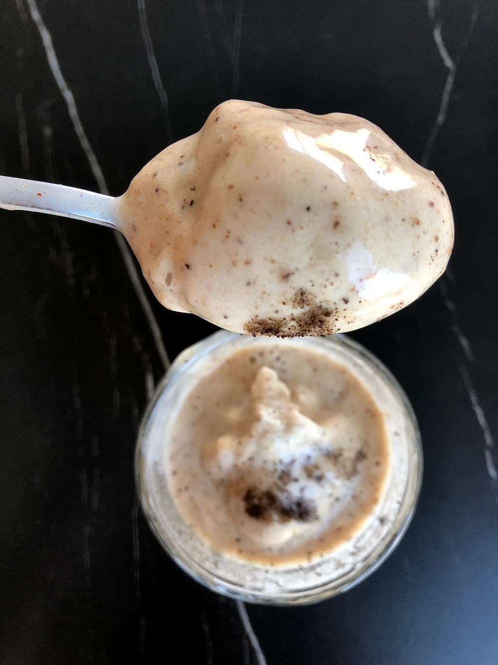 vanilla coffee milkshake