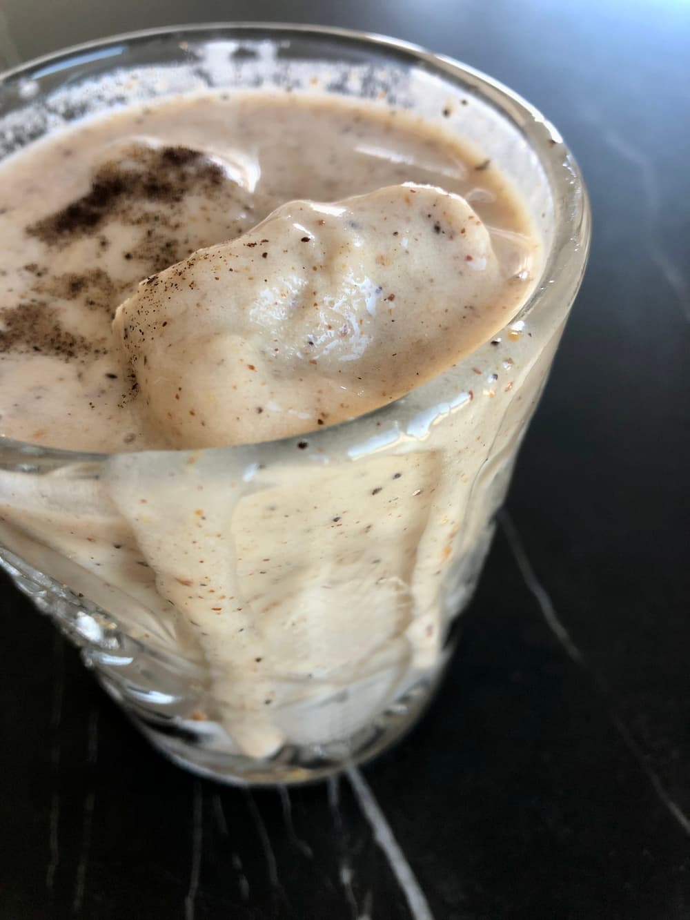 vegan coffee banana milkshake