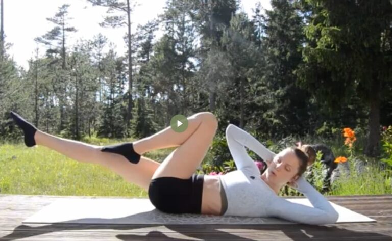 crisscross pilates excercise