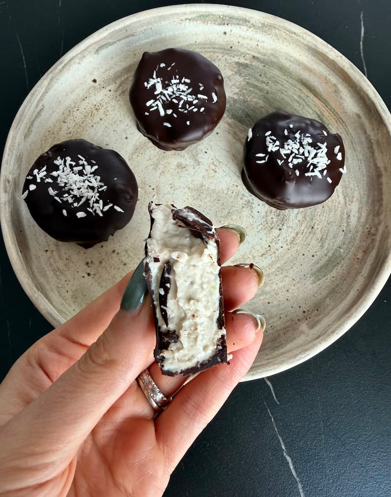 frozen coconut yogurt cookies