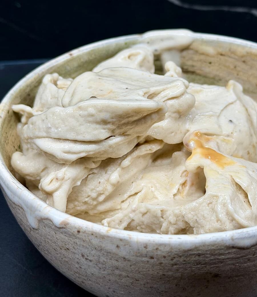 creamy banana peanut butter ice cream