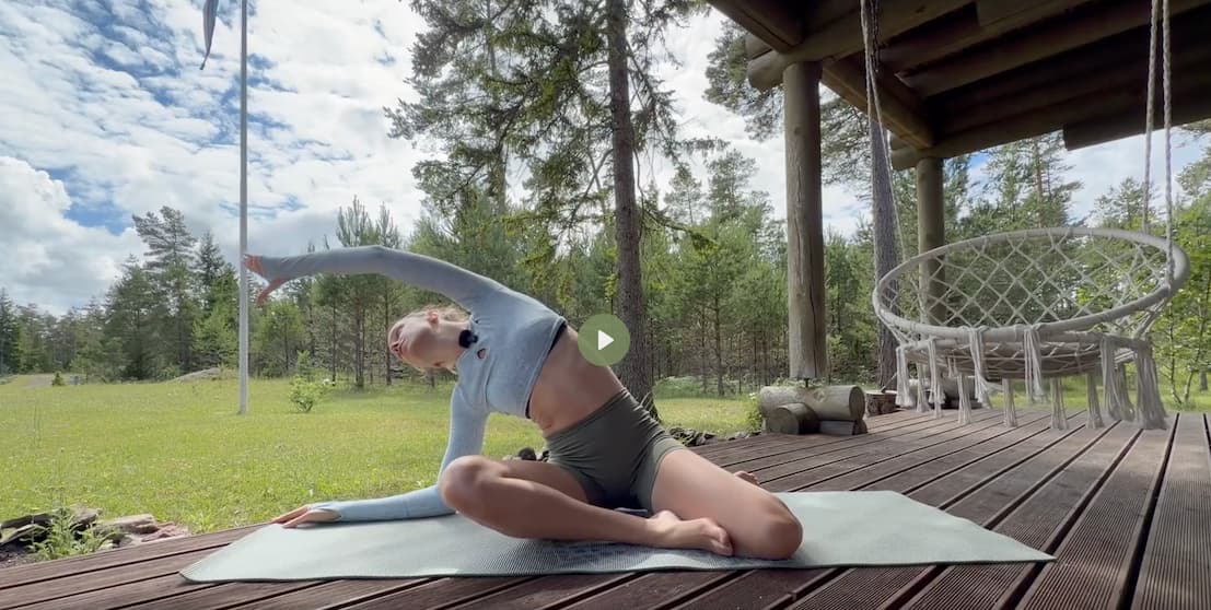 mermaid stretch to release stiffness